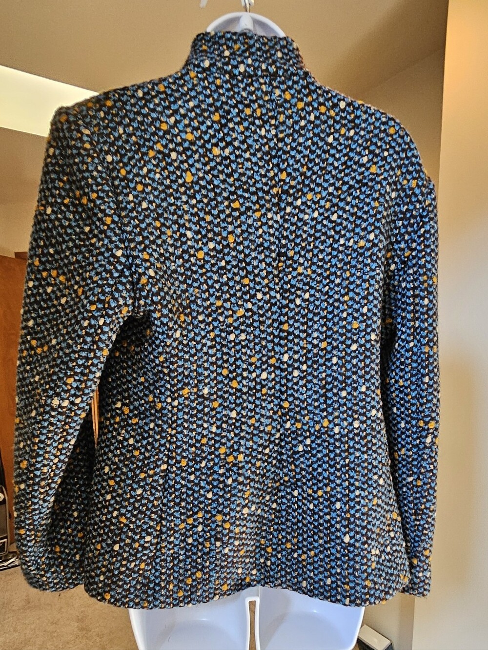 RARE VINTAGE GENNY ITALY MULTICOLOR TWEED BLAZER JACKET - Picture 4 of 7